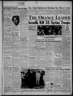 Primary view of object titled 'The Orange Leader (Orange, Tex.), Vol. 52, No. 296, Ed. 1 Monday, December 12, 1955'.