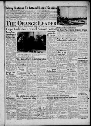 Primary view of object titled 'The Orange Leader (Orange, Tex.), Vol. 53, No. 224, Ed. 1 Monday, September 17, 1956'.