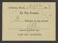 Primary view of [Authorization of Club Charges, December 22, 1953]