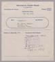 Text: [Monthly Bill for Yacht Berth: May 1953]