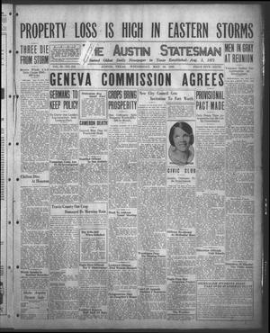 Primary view of object titled 'The Austin Statesman (Austin, Tex.), Vol. 55, No. 310, Ed. 1 Wednesday, May 19, 1926'.