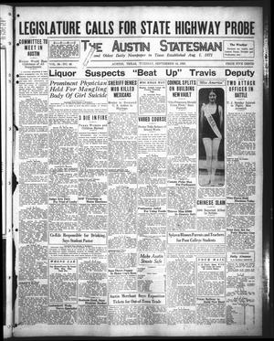 Primary view of object titled 'The Austin Statesman (Austin, Tex.), Vol. 56, No. 46, Ed. 1 Tuesday, September 14, 1926'.