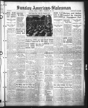 Primary view of object titled 'Sunday American-Statesman (Austin, Tex.), Vol. 13, No. [204], Ed. 1 Sunday, December 26, 1926'.