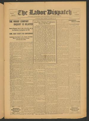 Primary view of object titled 'The Labor Dispatch (Galveston, Tex.), Vol. 6, No. 46, Ed. 1 Saturday, December 9, 1916'.