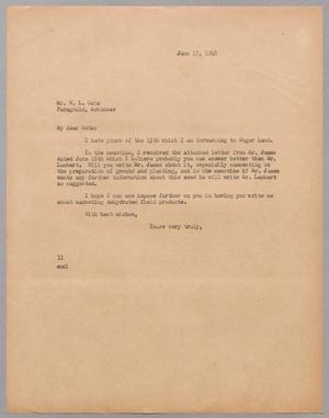 Primary view of object titled '[Letter from I. H. Kempner to W. L. Gatz, June 17, 1948]'.