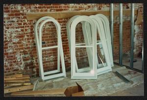 Primary view of object titled '[White Arched Window Frames]'.