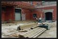 Photograph: [Construction of The Deck in The Courtyard of The Dr. Pepper Museum]