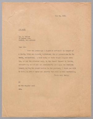Primary view of object titled '[Letter from I. H. Kempner to E. Heller, May 23, 1941]'.