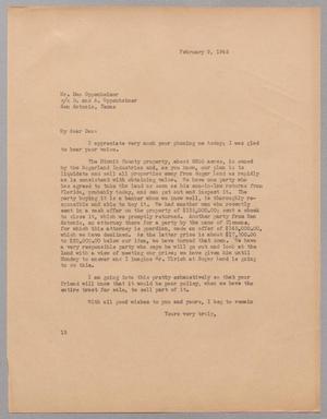 Primary view of object titled '[Letter from I. H. Kempner to Dan Oppenheimer, February 9, 1945]'.