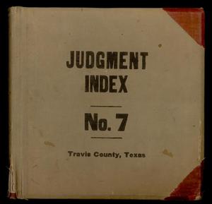 Primary view of object titled 'Travis County Clerk Records: Abstracts of Judgment Record Index 7'.