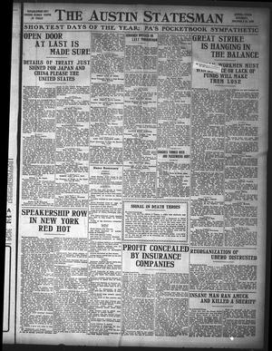 Primary view of object titled 'The Austin Statesman (Austin, Tex.), Ed. 1 Saturday, December 23, 1905'.