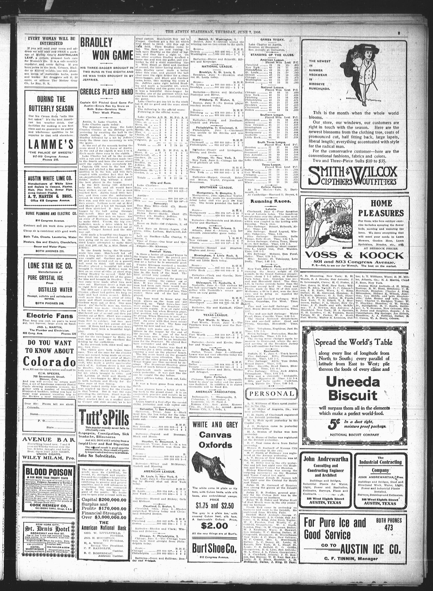 The Austin Statesman (Austin, Tex.), Ed. 1 Thursday, June 7, 1906
                                                
                                                    [Sequence #]: 3 of 8
                                                