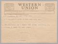 Letter: [Telegram from Henry J. Hutchings to I. H. Kempner, March 3, 1952]