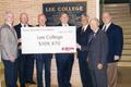 Photograph: Exxon educational Foundation makes a donation to Lee College, from le…