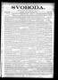 Newspaper: Svoboda. (La Grange, Tex.), Vol. 12, No. 15, Ed. 1 Thursday, April 22…