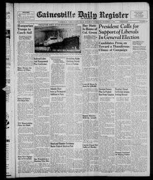 Primary view of object titled 'Gainesville Daily Register and Messenger (Gainesville, Tex.), Vol. 49, No. 83, Ed. 1 Saturday, November 5, 1938'.