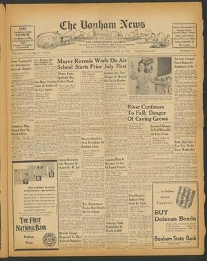 Primary view of object titled 'The Bonham News and Fannin County Favorite (Bonham, Tex.), Vol. 74, No. 49, Ed. 1 Friday, June 13, 1941'.