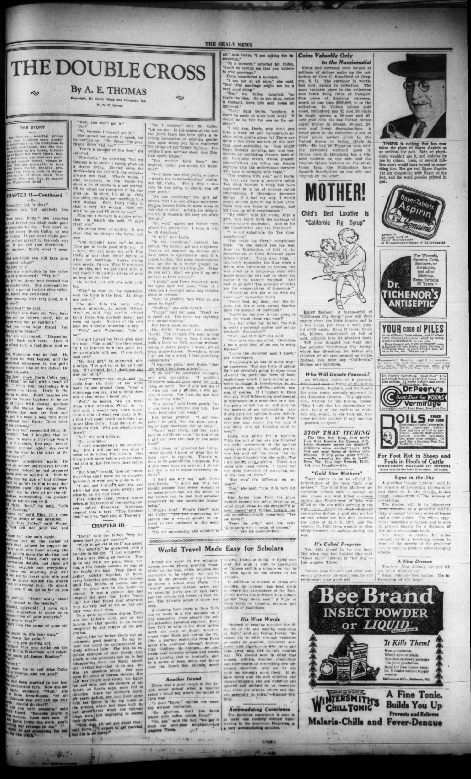 The Sealy News (Sealy, Tex.), Vol. 41, No. 26, Ed. 1 Friday, August 17, 1928
                                                
                                                    [Sequence #]: 3 of 8
                                                