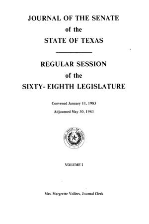 Primary view of object titled 'Journal of the Senate of the State of Texas, Regular Session of the Sixty-Eighth Legislature, Volume 1'.