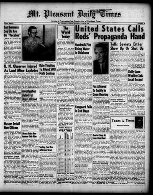 Primary view of object titled 'Mt. Pleasant Daily Times (Mount Pleasant, Tex.), Vol. 39, No. 68, Ed. 1 Thursday, June 26, 1958'.