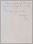 Thumbnail image of item number 2 in: '[Handwritten Letter from Mrs. David F. Weston to Robert Lee Kempner, April 11, 1960]'.