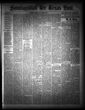 Primary view of Sonntagsblatt Der Texas Post. (Galveston, Tex.), Vol. 10, No. 16, Ed. 1 Sunday, June 1, 1879