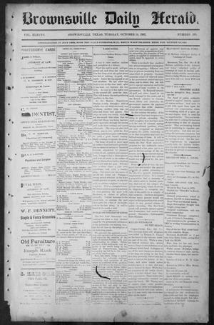 Primary view of object titled 'Brownsville Daily Herald (Brownsville, Tex.), Vol. ELEVEN, No. 195, Ed. 1, Tuesday, October 14, 1902'.