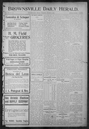 Primary view of object titled 'Brownsville Daily Herald (Brownsville, Tex.), Vol. 13, No. 26, Ed. 1, Tuesday, August 2, 1904'.