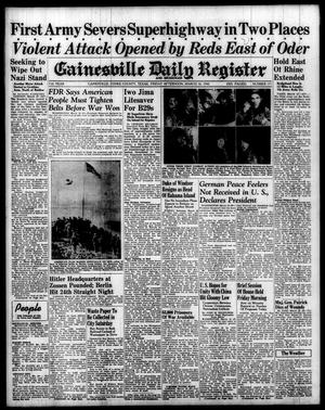 Primary view of object titled 'Gainesville Daily Register and Messenger (Gainesville, Tex.), Vol. 55, No. 171, Ed. 1 Friday, March 16, 1945'.