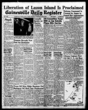 Primary view of Gainesville Daily Register and Messenger (Gainesville, Tex.), Vol. 55, No. 260, Ed. 1 Thursday, June 28, 1945