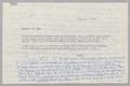 Letter: [Correspondence Between D. W. Kempner, I. H. Kempner, and A. H. Black…