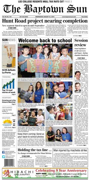 Primary view of The Baytown Sun (Baytown, Tex.), Vol. 99, No. 159, Ed. 1 Wednesday, August 14, 2019