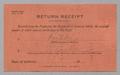 Thumbnail image of item number 2 in: '[Return Receipt Card for Harris Leon Kempner, January 29, 1953]'.