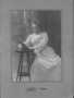 Photograph: [Carry Nation. Nation is seated in a decorative wooden chair.]