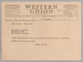 Letter: [Telegram from Henrietta Kempner and Isaac Herbert Kempner to Hattie …