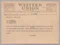 Letter: [Telegram from I. H. Kempner to Dan Oppenheimer, July 8, 1955]