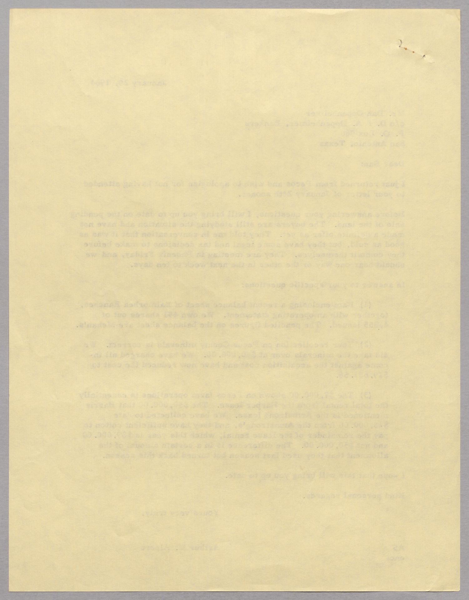[Letter from Arthur M. Alpert to Dan Oppenheimer, January 29, 1964]
                                                
                                                    [Sequence #]: 2 of 2
                                                