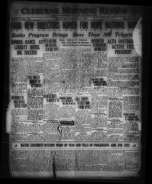 Primary view of object titled 'Cleburne Morning Review (Cleburne, Tex.), Ed. 1 Thursday, January 1, 1925'.