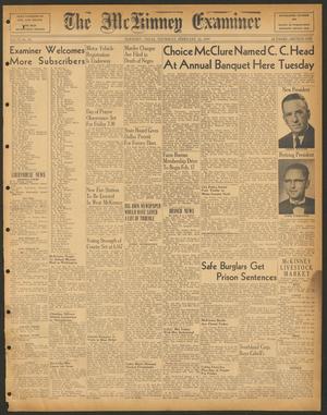 Primary view of object titled 'The McKinney Examiner (McKinney, Tex.), Vol. 73, No. 20, Ed. 1 Thursday, February 12, 1959'.