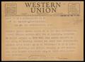Letter: [Telegram from W. T. Dinneen to Alex Bradford, December 10, 1939]