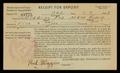 Primary view of [Receipt for Deposit for the Southwestern Bell Telephone Company]