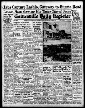 Primary view of object titled 'Gainesville Daily Register and Messenger (Gainesville, Tex.), Vol. 52, No. 209, Ed. 1 Thursday, April 30, 1942'.