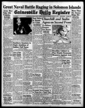 Primary view of object titled 'Gainesville Daily Register and Messenger (Gainesville, Tex.), Vol. 52, No. 307, Ed. 1 Tuesday, August 25, 1942'.