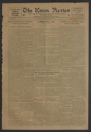 The Union Review (Galveston, Tex.), Vol. 6, No. 15, Ed. 1 Friday, August 22, 1924