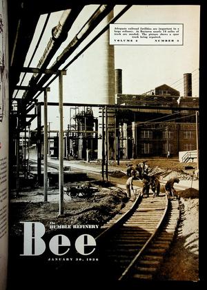 Primary view of object titled 'The Humble Refinery Bee (Houston, Tex.), Vol. 02, No. 03, Ed. 1 Thursday, January 30, 1936'.