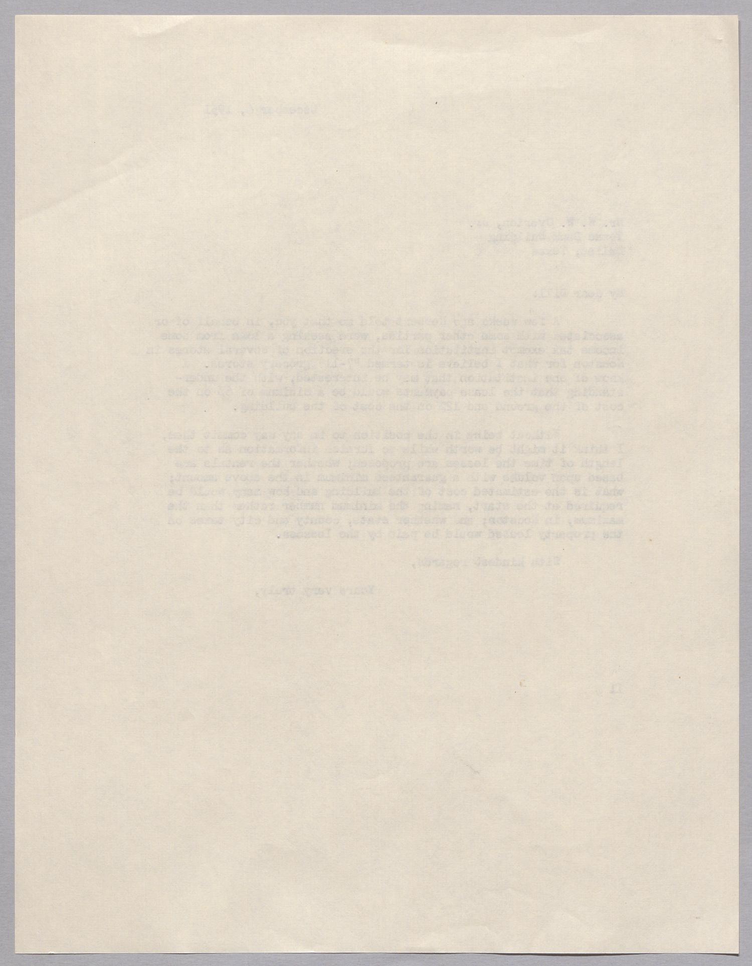 [Letter from I. H. Kempner to Mr. W. W. Overton, Jr., December 6, 1951]
                                                
                                                    [Sequence #]: 2 of 2
                                                