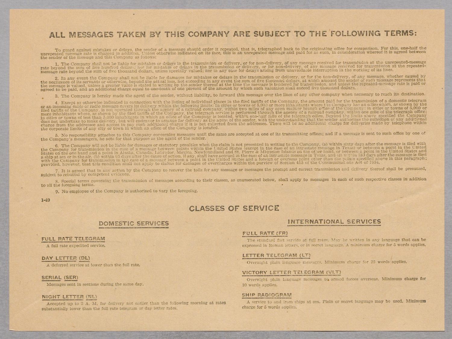 [Telegram from Henrietta and Isaac H. Kempner to Mr. and Mrs. Oakleigh Thorne, July 26, 1951]
                                                
                                                    [Sequence #]: 2 of 2
                                                