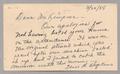 Postcard: [Postal Card from Elise B. Hopkins to Isaac H. Kempner, March 20, 195…