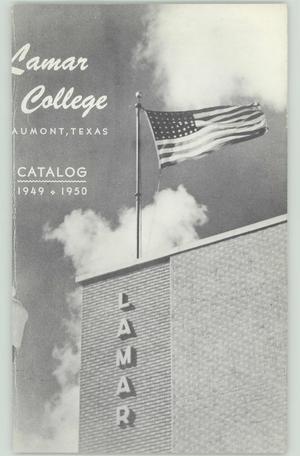 Primary view of object titled 'Catalog of Lamar College, 1949-1950'.