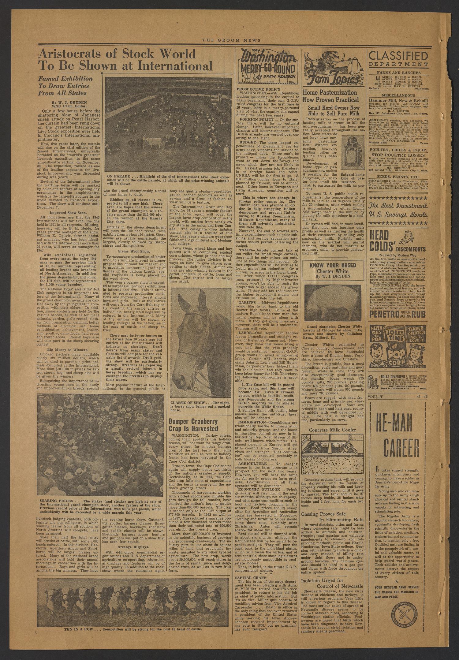 The Groom News (Groom, Tex.), Vol. 20, No. 31, Ed. 1 Thursday, November 28, 1946
                                                
                                                    [Sequence #]: 2 of 8
                                                
